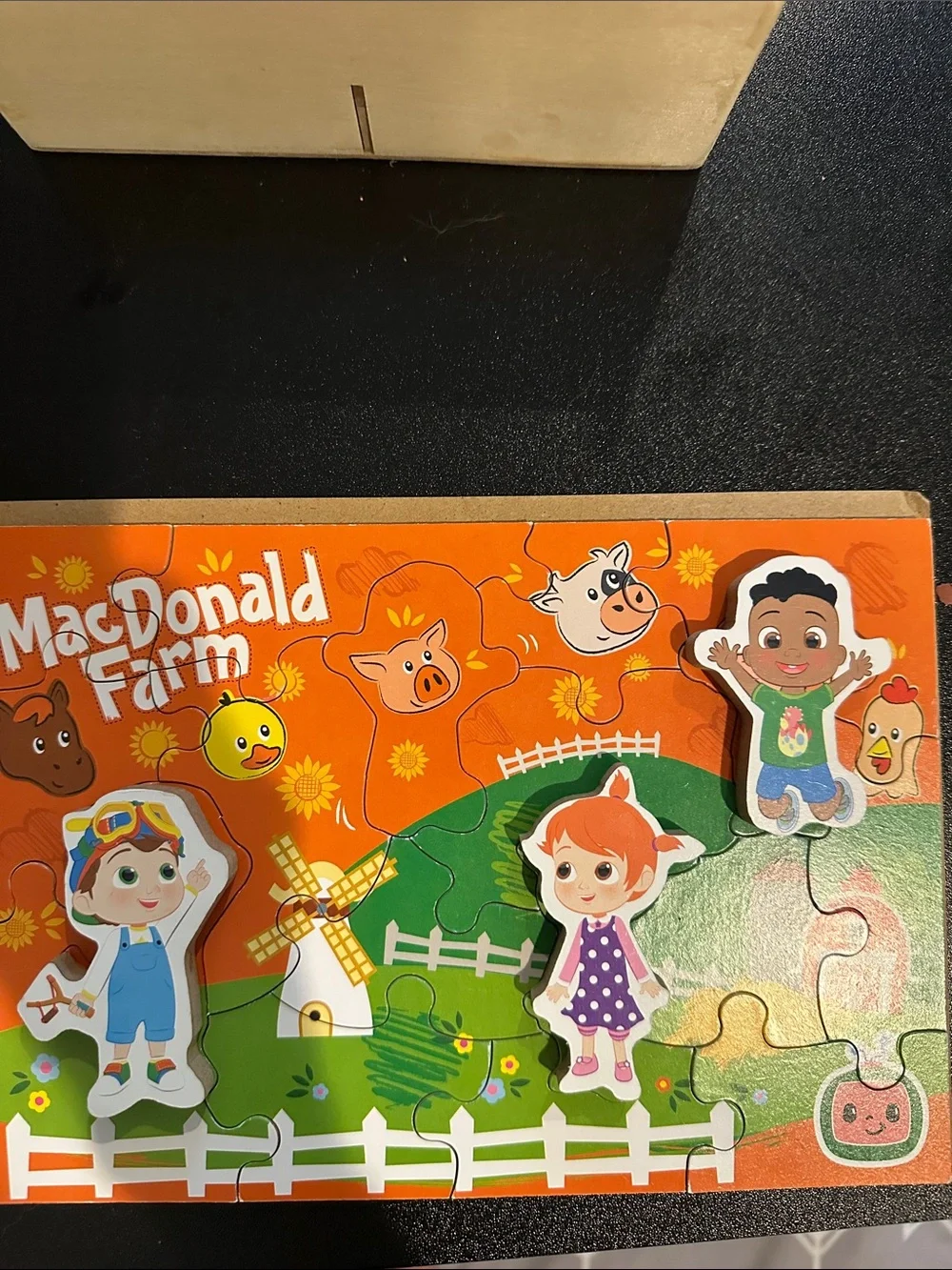 Lot of CocoMelon kid puzzles. Medium difficulty (20-24 pieces)